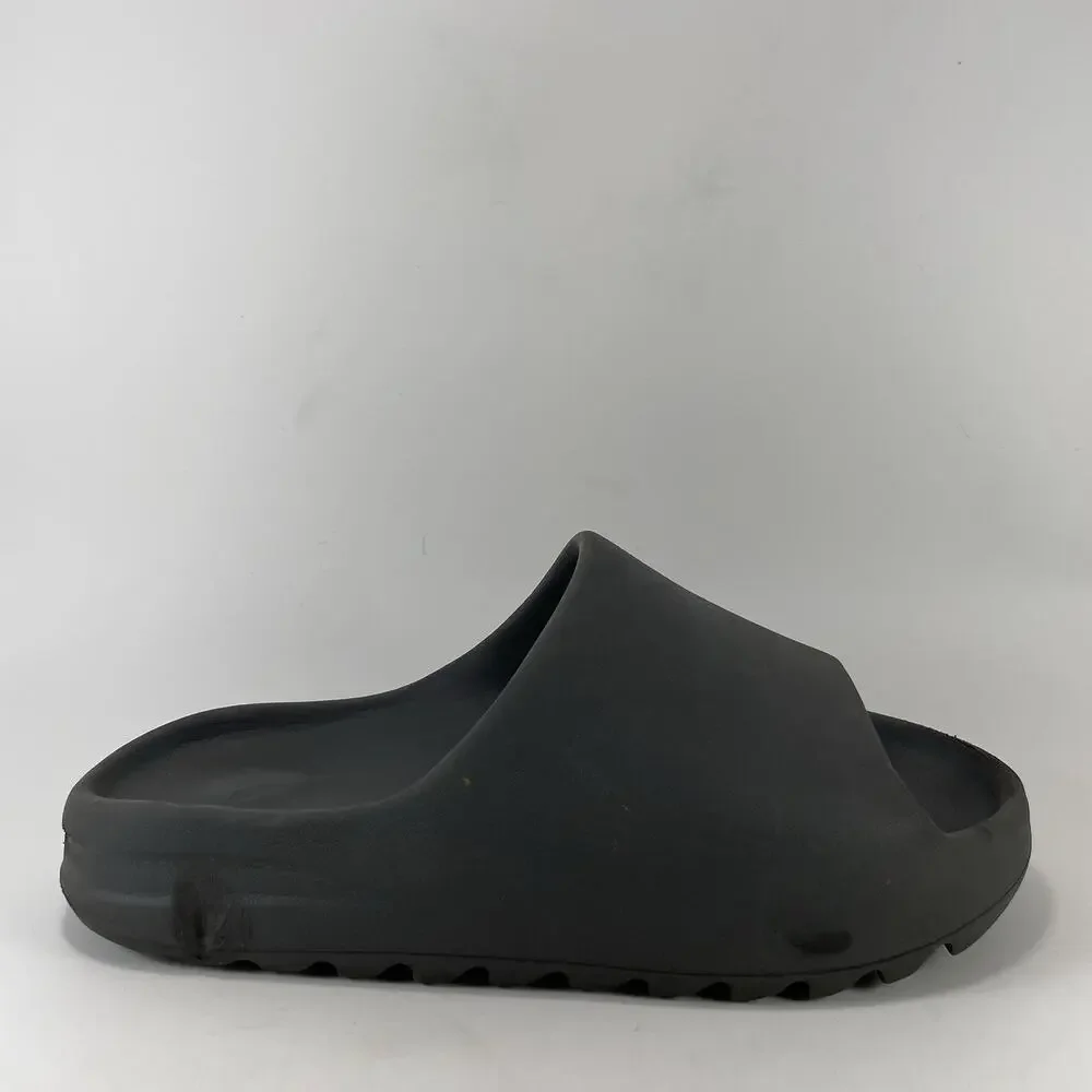 Adidas Yeezy Slide Onyx Mens Size 7 Black Charcoal Dark Grey Foam Sandals